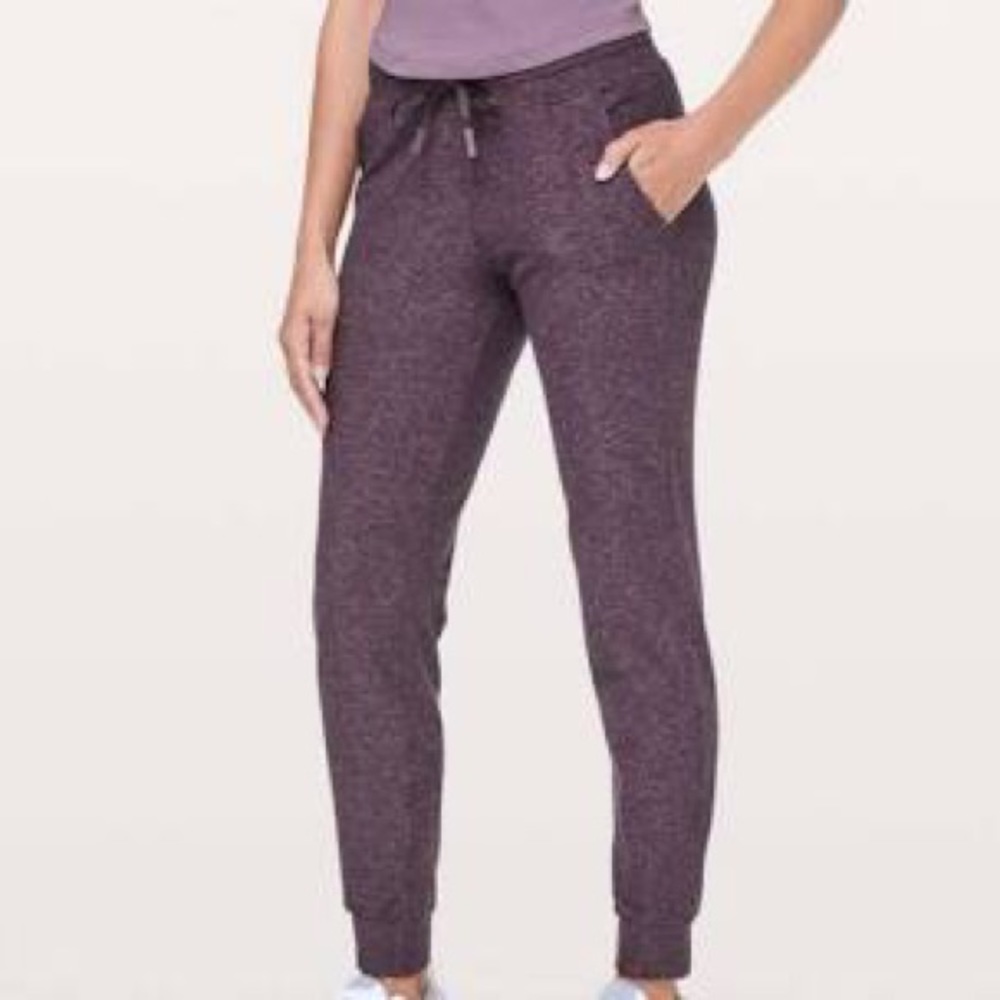 Ready to Rulu Joggers Heathered Purple